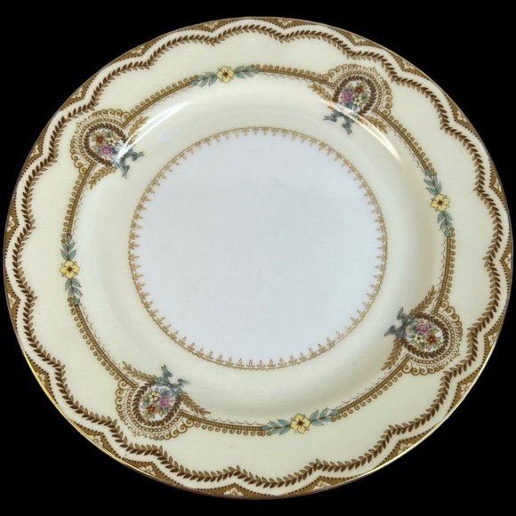 2 Vintage Noritake China Serena Salad Plates 7 5/8” Floral 3840 Made Japan Flaw - Picture 4 of 8